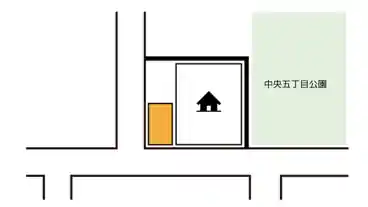 特P ＜軽自動車・コンパクトカー専用＞中央5-14-3駐車場の図面