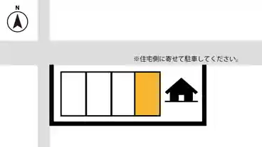 特P 中田２丁目13-21駐車場の図面