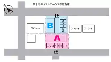 特P 【A棟】五井西2丁目12-9駐車場の図面