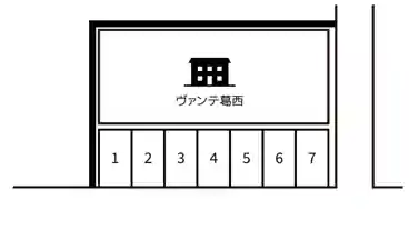 特P 中葛西2-14-7駐車場の図面