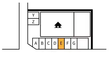 特P 【E車室】中原2-2-47駐車場の図面