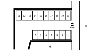 特P 大和田町4-30-11付近駐車場の図面