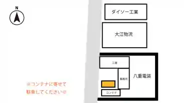 特P 【軽専用】大草3736-3駐車場の図面