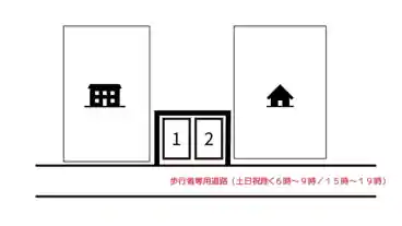 特P 本太2-12-35駐車場の図面