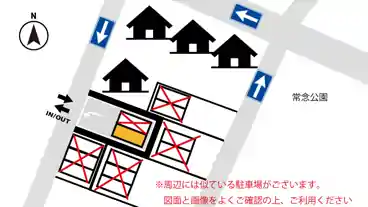 特P 【土日祝・中型車まで】大江1-12‐11付近駐車場の図面