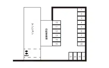 特P アニマート南上小阪駐車場の図面