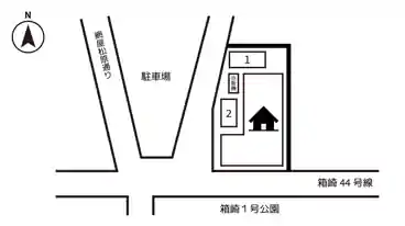 特P 《軽自動車》箱崎1号公園前駐車場の図面