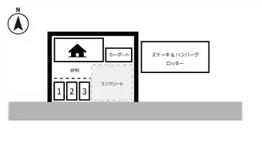 特P 長井戸51-33駐車場の図面