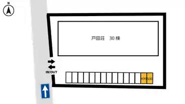 特P 【499番・500番】戸田荘駐車場の図面