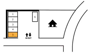 特P 【5番】南区霞町23付近駐車場の図面