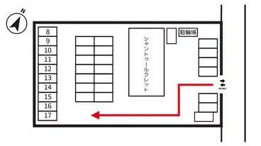 特P シャントゥール駐車場の図面