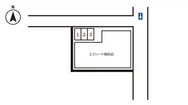 特P 南田辺3-21-10駐車場の図面