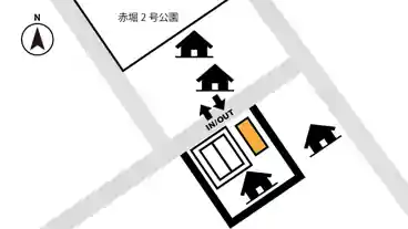 特P ※月極のみ※【長さ460㎝まで】赤堀2-12-32-2駐車場の図面