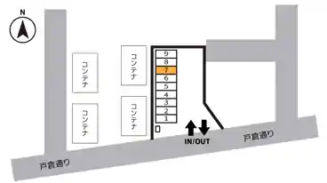 特P 【チケットパーキング区画内】ECOパーク国分寺並木町1駐車場の図面