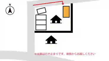 特P 【人工芝】中河町342-9駐車場③北東の図面