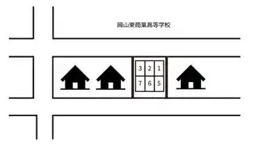 特P 【1番】門田本町1-3-8駐車場の図面