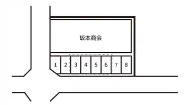 特P 【3番】《軽自動車》坂本商会駐車場の図面