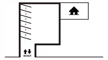 特P 踏入1-1-23駐車場 の図面