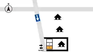 特P 【1番】中島新町3-1310付近駐車場の図面