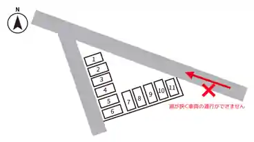 特P 《2番・大型車まで》中州1-3-13駐車場の図面