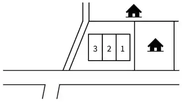 特P 《軽・コンパクト》木月住吉町19-18駐車場の図面