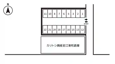 特P 【15番】若江東町2-3駐車場の図面