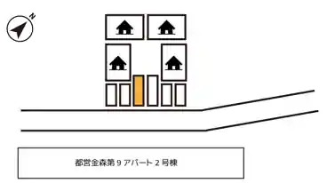 特P 金森東1丁目26番23号1駐車場の図面