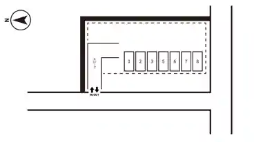 特P 岡町北1-5-21駐車場の図面