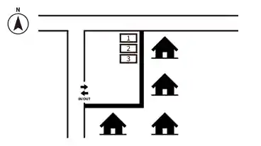 特P 北田４３７−３駐車場の図面