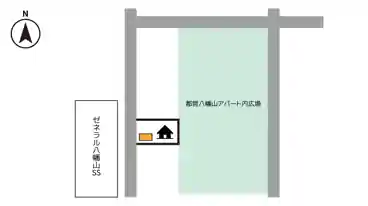 特P 八幡山3-37-33駐車場の図面