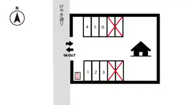 特P 那加桜町3-278-1駐車場の図面