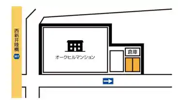 特P 《バイク専用》西新井栄町2-7-10駐車場の図面