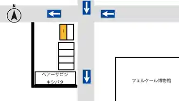 特P ヘアーサロン　キシバタ駐車場の図面