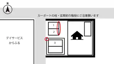 特P 【2】《長さ370㎝》千石町2丁目3付近駐車場の図面