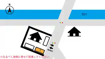 特P 【2番】渋川一丁目8-1駐車場の図面