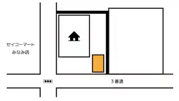 特P 《軽自動車》野幌寿町45-13駐車場の図面