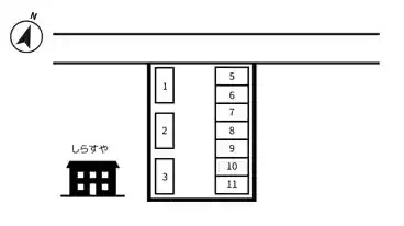 特P 《軽・コンパクト》鎌倉市腰越２丁目駐車場の図面