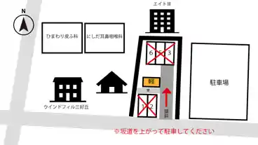 特P 【軽自動車専用】三好丘2-5-13駐車場の図面