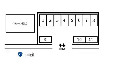 特P ベルーフ緑丘駐車場の図面