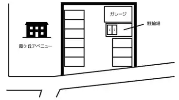 特P 《バイク専用》霞ケ丘町南146駐輪場の図面