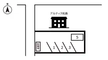 特P アスティス松島駐車場の図面