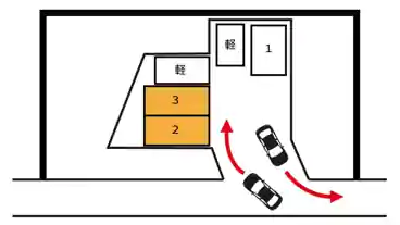 特P 【2日前まで予約OK】手稲本町二条5-2-1駐車場E2 地下の図面