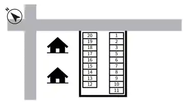 特P 片瀬海岸2-11-23駐車場の図面