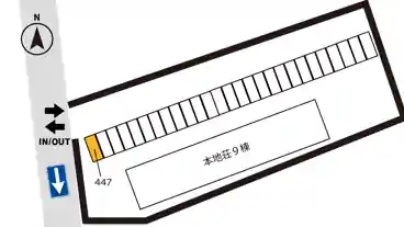 特P 【447番】本地荘駐車場の図面