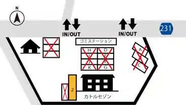 特P 【建物横 NO.2】カトルセゾン駐車場の図面