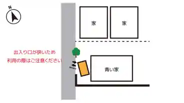 特P 《軽自動車》石井町1-164-3駐車場の図面