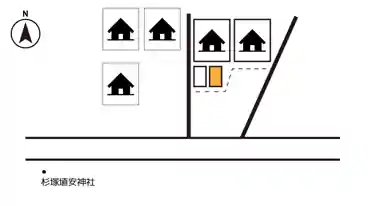 特P 杉塚1-11-3駐車場の図面