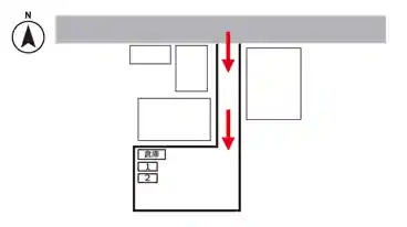 特P 茶屋町早沖539-4駐車場の図面