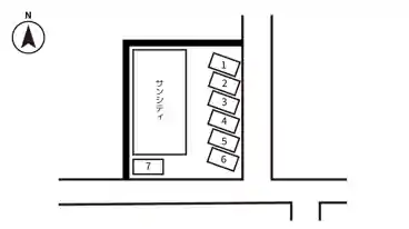 特P サンシティ駐車場の図面