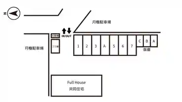 特P 川岸3-3-10駐車場の図面